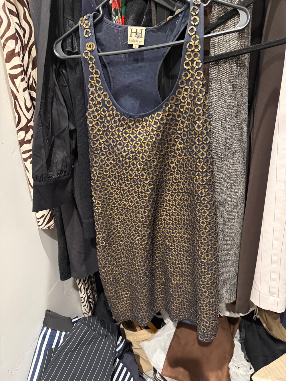 Haute Hippie grommet dress